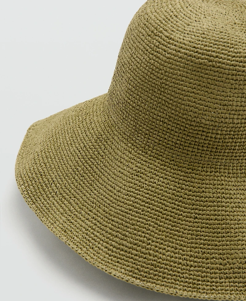 Mango Women's Natural Fiber Bucket Hat
