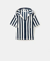 Mango Women's Striped Terry Cotton Sweatshirt