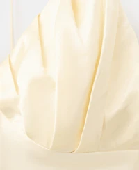 Mango Women's Satin V-Neck Dress