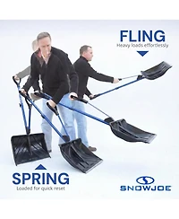 Snow Joe Shovelution Snow Shovel Strain Reducing with Assisted Handle, Sj-SHLV01