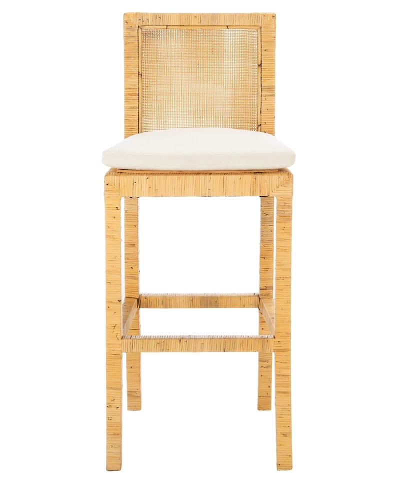 Safavieh Tojo Cane Bar Stool With Cushion