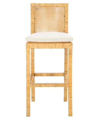 Safavieh Tojo Cane Bar Stool With Cushion