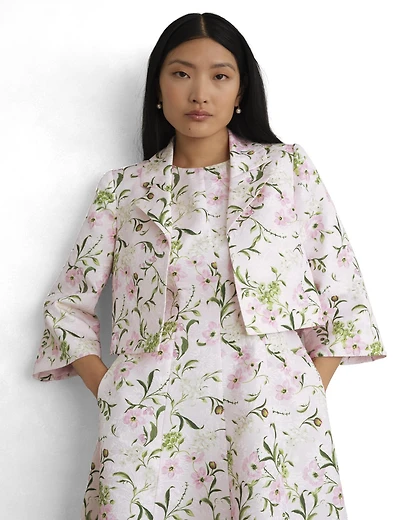 Hobbs London Women's Lana Cropped Floral Jacket