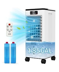Xo 1.84Gal Portable Cooling Fan, Evaporative Air Cooler with Touch Screen, Remote for Bedroom, Home, Office