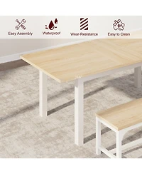 gaomon 5-Piece Extendable Office Dining Table and Chair Set