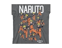 Naruto Character Squad Youth Charcoal Gray Graphic Tee