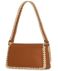 Rebecca Minkoff Berkley Flap Small Raffia Shoulder Handbag