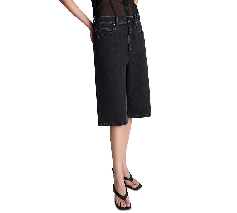 Kenneth Cole Women's Wide-Leg High-Rise Shorts
