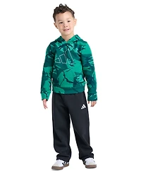 adidas Boys' 2T-7 Long-Sleeve Hoodie and Pants, 2-Piece Set