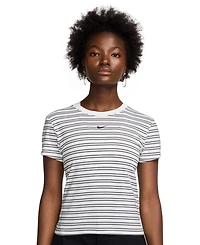 Nike Sportswear Women's Chill Knit Slim Striped T-Shirt
