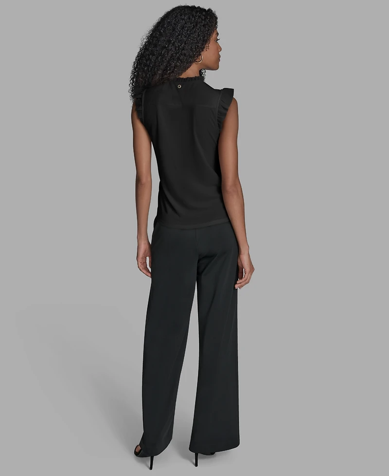 Bcbg Women's Sleeveless Button Down Blouse