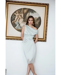 endless rose Women's Contrast Flowy Maxi Dress