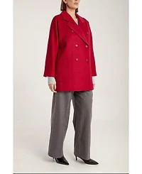 1982 Women's Cashmere Double Breasted Short Coat