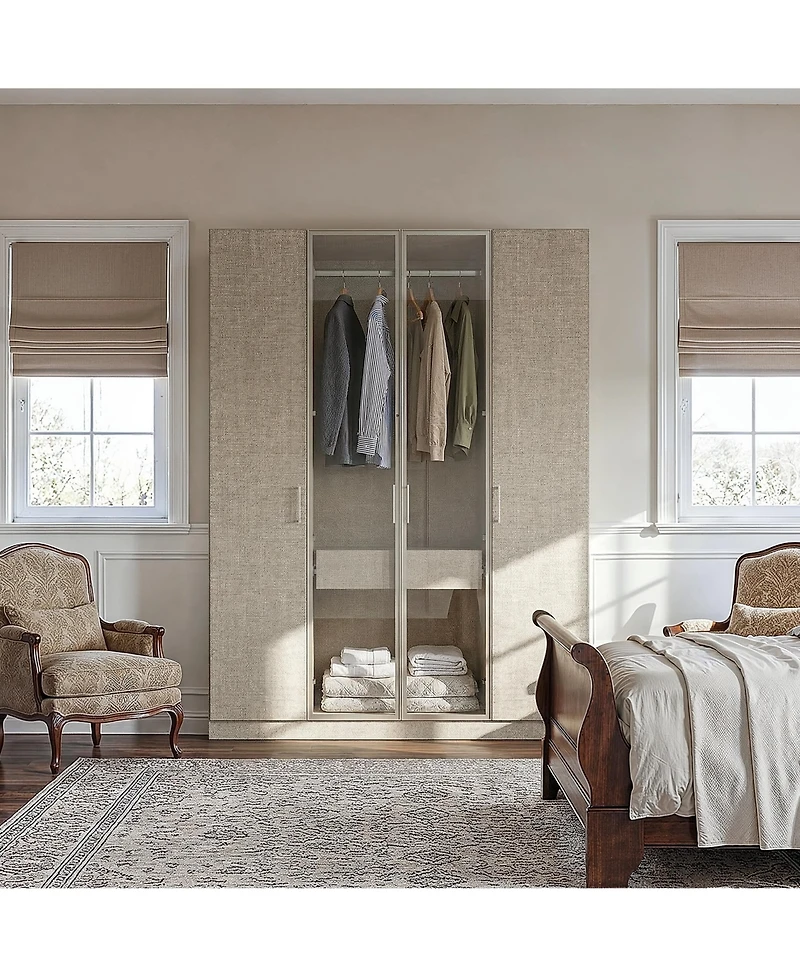 Homsee Linen Finish -Door Wardrobe