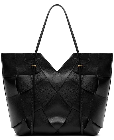 Arezzo Sarah Medium Leather Tote Handbag