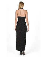 endless rose Women's Strechy Halter Neck Midi Dress