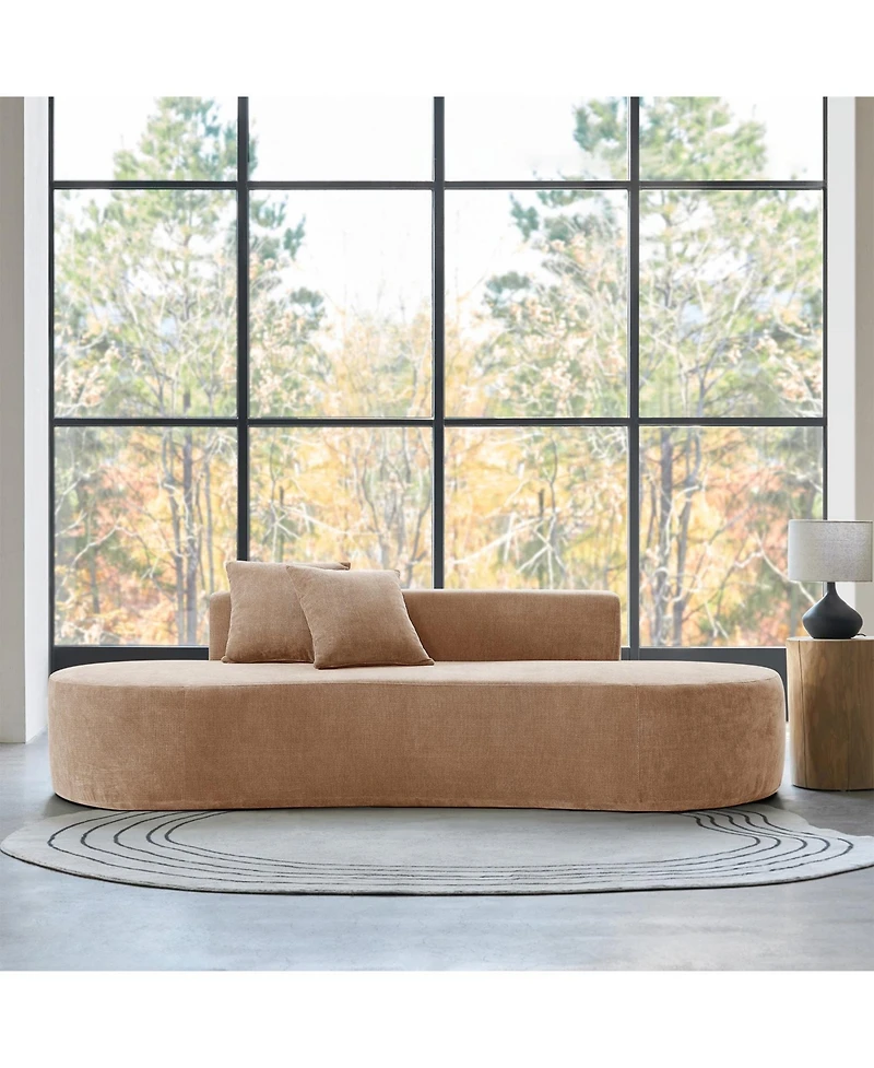 Hulala Home Nerio 94" Modern No Assembly Required Compressed Cloud Sofa