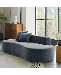 Hulala Home Nerio 94" Modern No Assembly Required Compressed Cloud Sofa