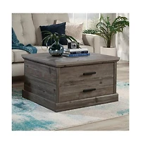 Sauder Aspen Post Coffee Table, Pebble Pine finish