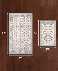 Laura Ashley Printed Chenille Chatsworth 2-Pc. Rug Set