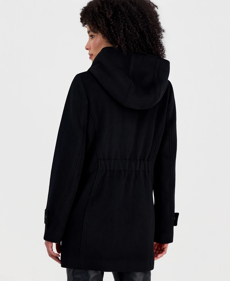 Michael Kors Women's Hooded Button-Front Coat, Created for Macy's