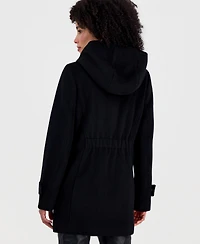 Michael Kors Women's Hooded Button-Front Coat, Created for Macy's