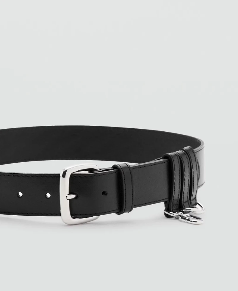 Mango Women's Belt Loops Leather