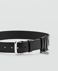 Mango Women's Belt Loops Leather