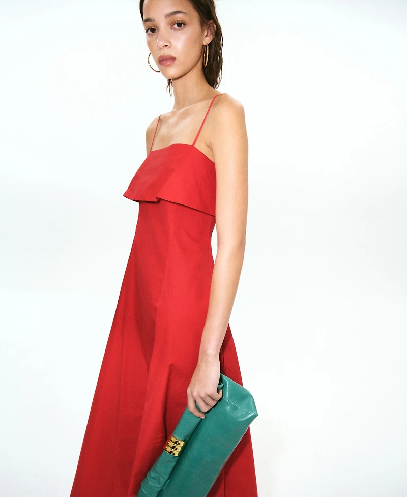 Mango Women's A-Line Midi Dress