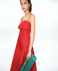 Mango Women's A-Line Midi Dress