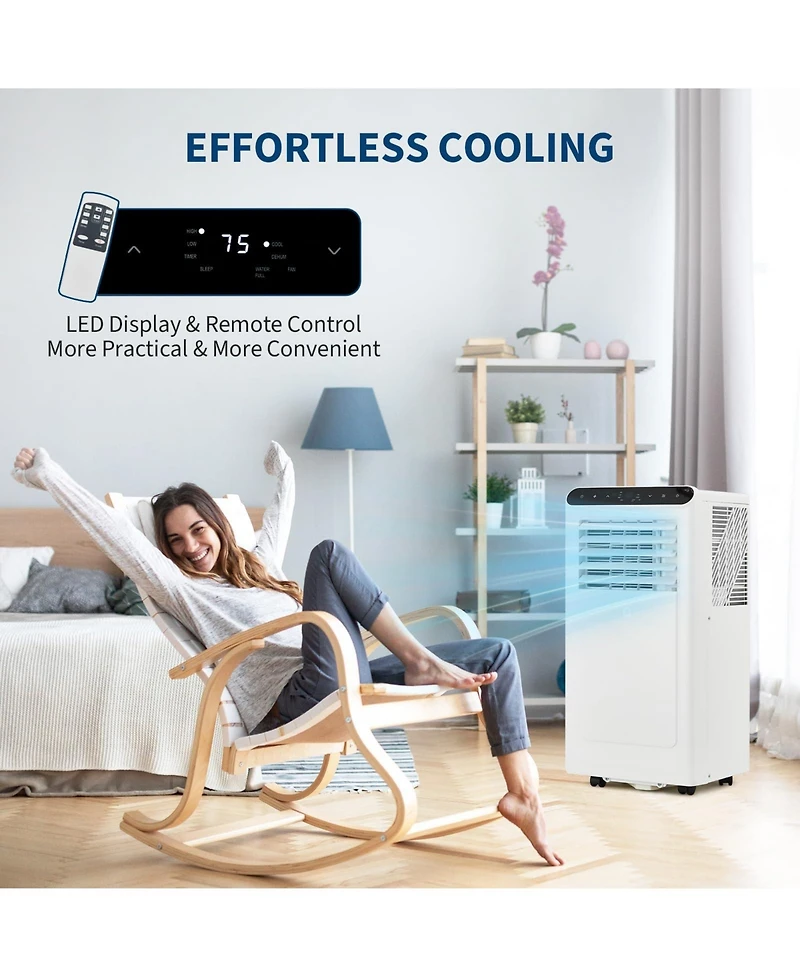 Xo 10,000 Btu Portable 3-in-1 Ac with Remote, Led Display, Sleep Mode
