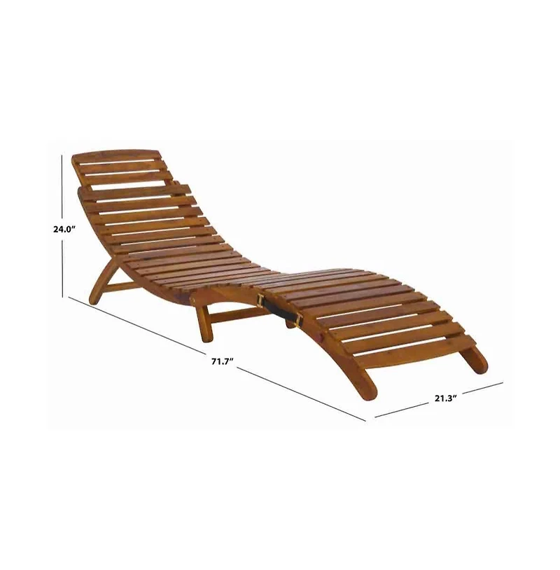 Augusta Home Fanty Folding Sunlounger