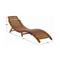 Augusta Home Fanty Folding Sunlounger