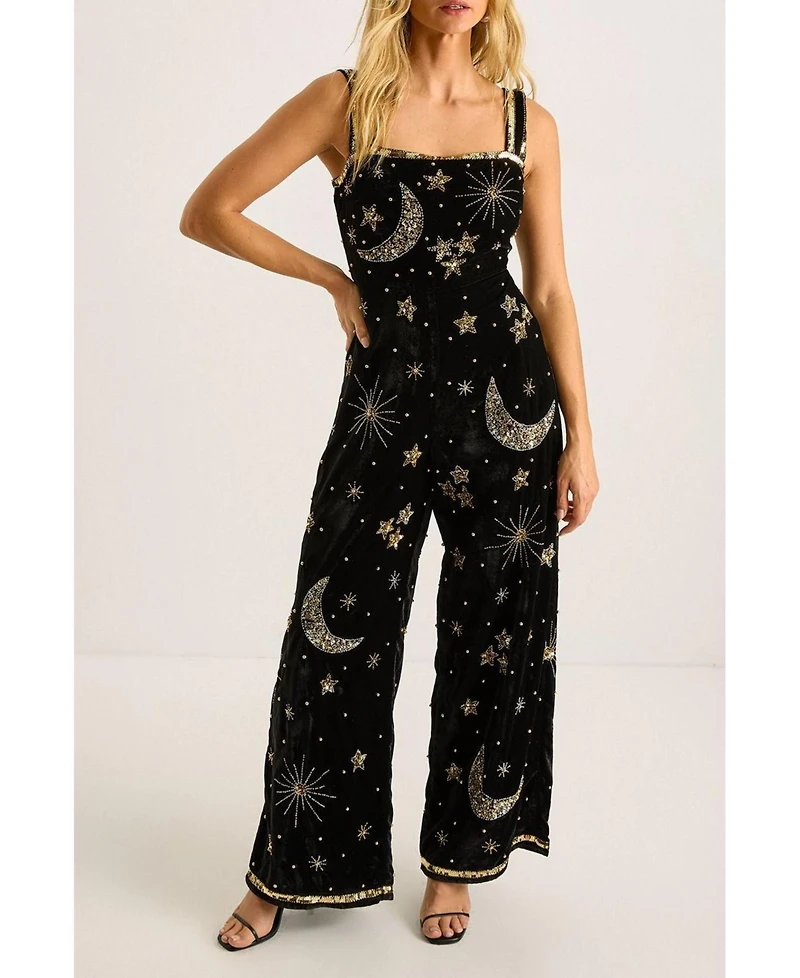 Nasty Gal Women's Celestial Square Neck Jumpsuit