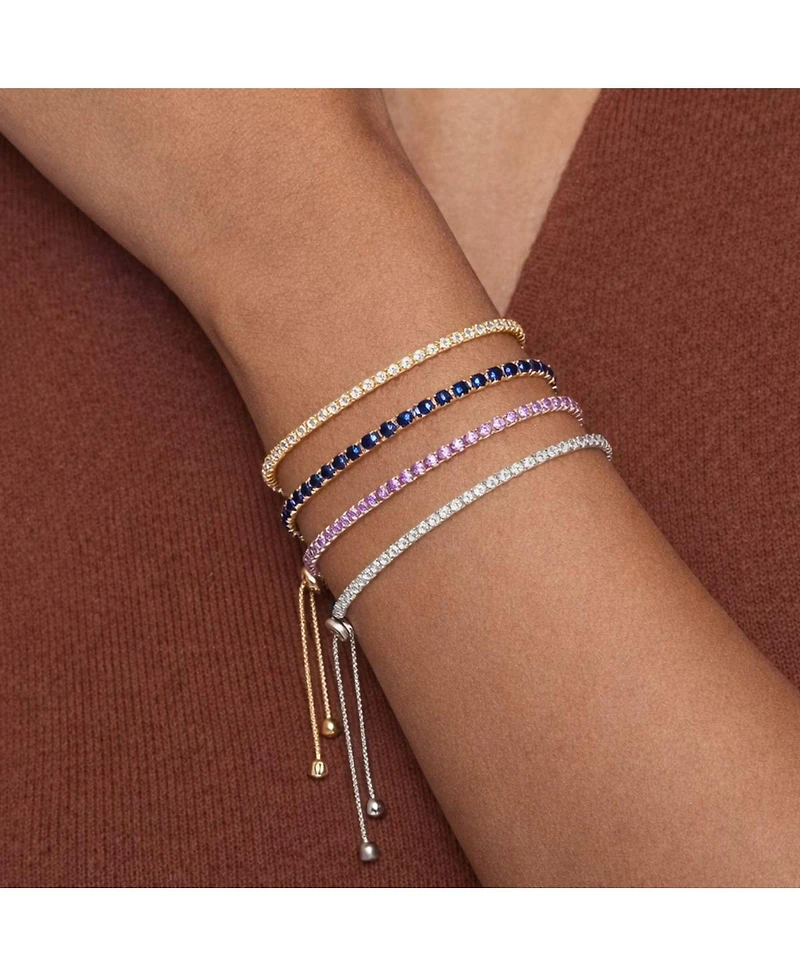 Rebl Jewelry Dainty Cz Tennis Bracelet