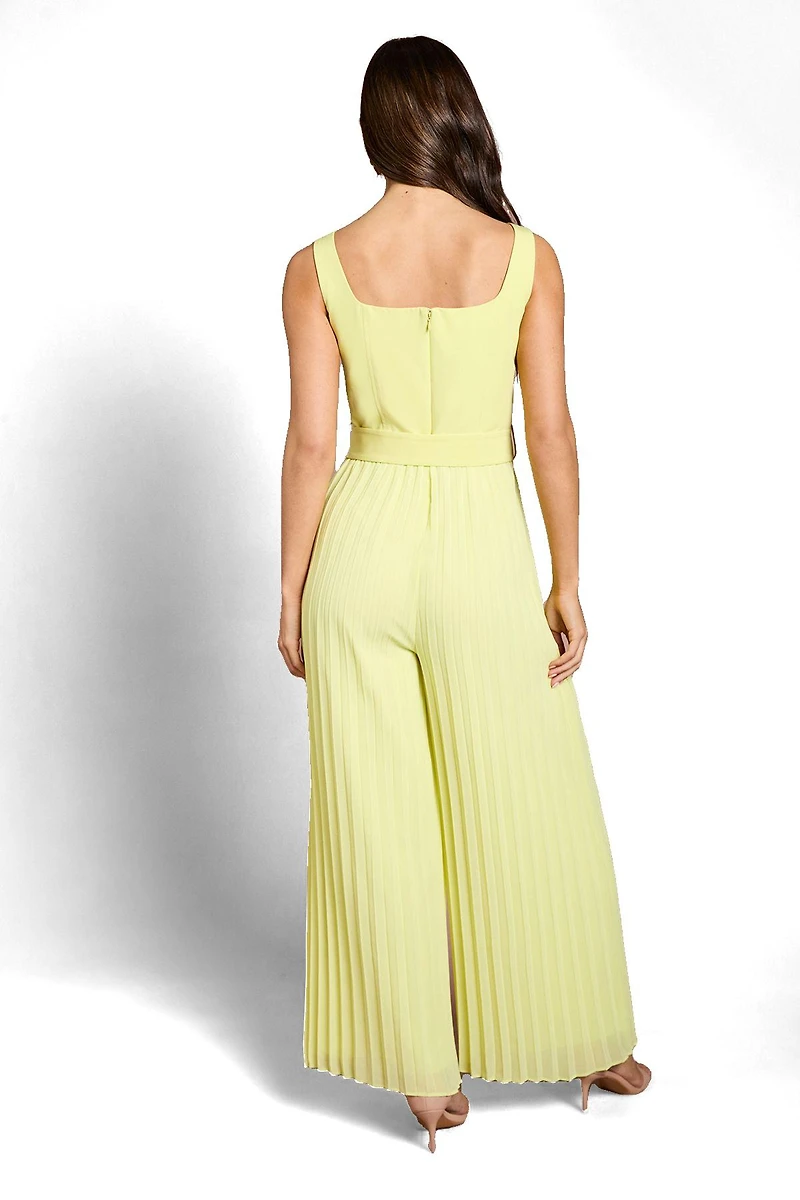 Coast Women's Seam Detail Pleated Wide Leg Jumpsuit