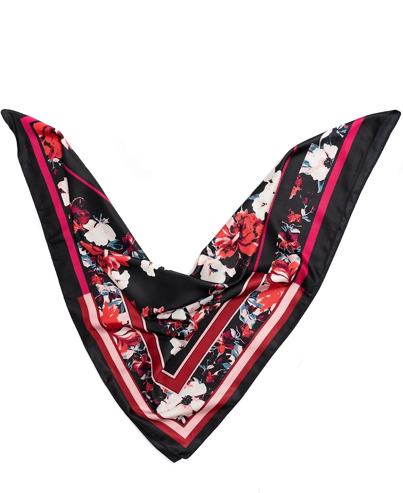 Vince Camuto Posy Floral Border Square Scarf