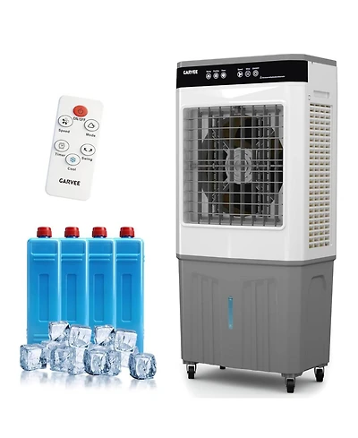 Xo 11.6 Gal 3500 Cfm Portable Cooling Fan, Evaporative Air Cooler with Touch Screen, Remote for Bedroom, Home, Office