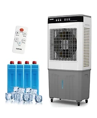 Xo 11.6 Gal 3500 Cfm Portable Cooling Fan, Evaporative Air Cooler with Touch Screen, Remote for Bedroom, Home, Office