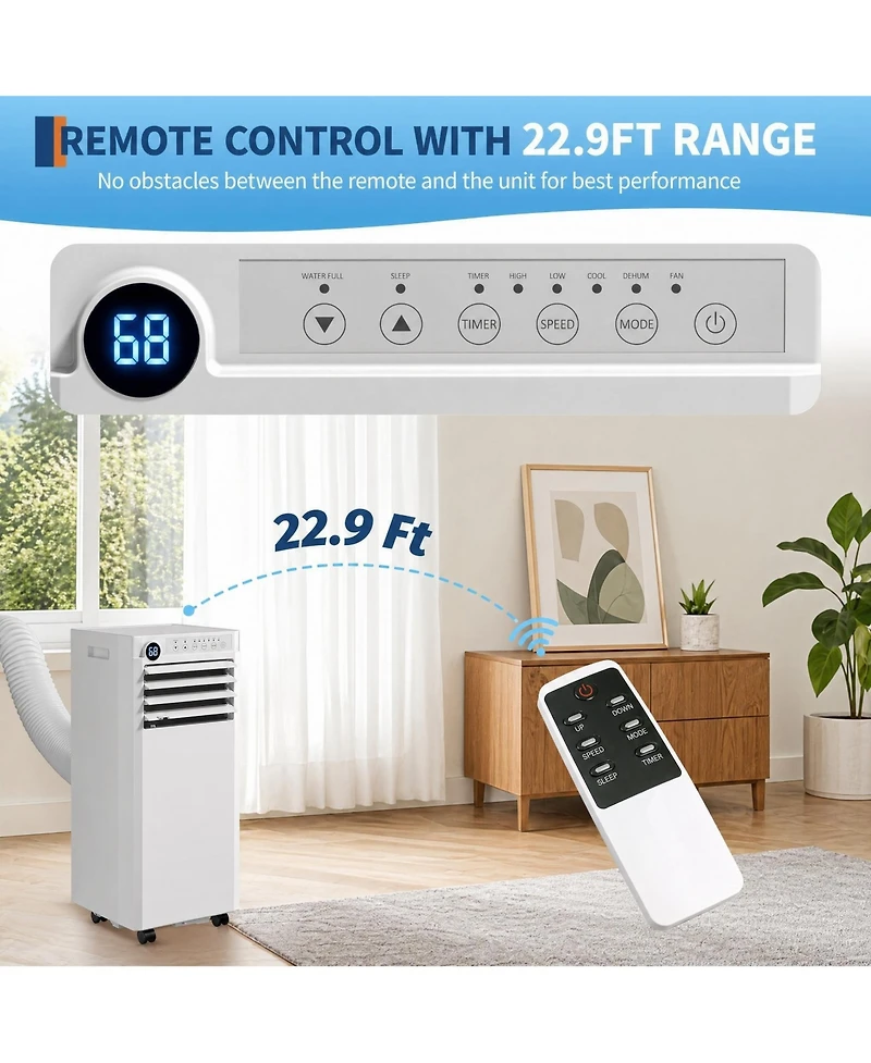 Xo Portable Air Conditioner, Cools/Heats Up to 450 Sq.Ft, 10000 Btu