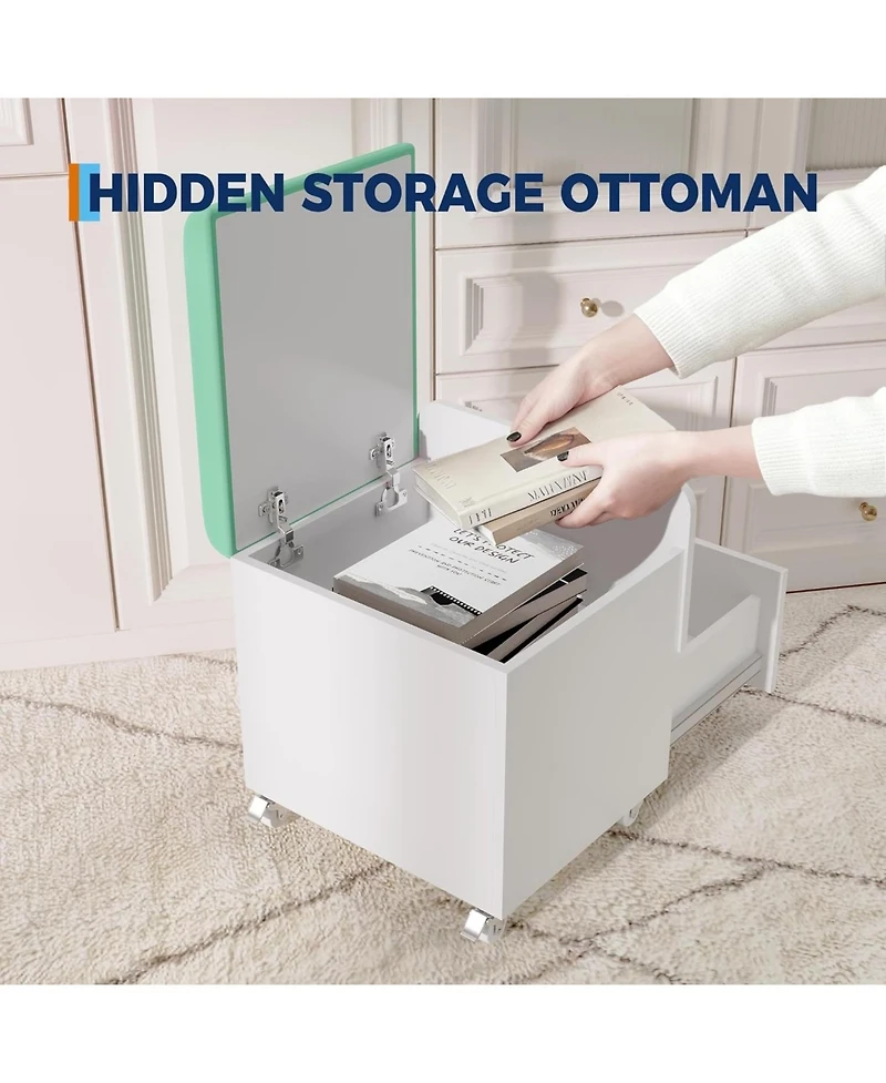 gaomon Vanity Stool with Storage