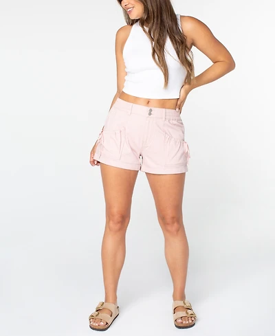 Celebrity Pink Juniors' Ribbon Bow-Pocket Shorts