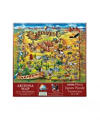 SunsOut Arizona Map 1000 piece Jigsaw Puzzle for Adults