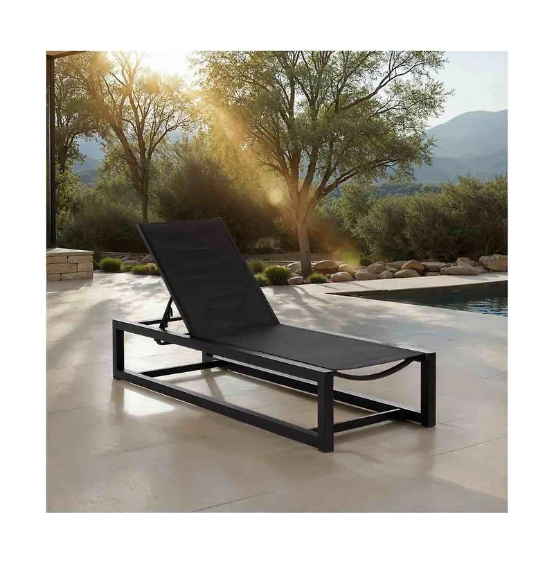 Augusta Home Jordan Aluminum Chaise Lounge
