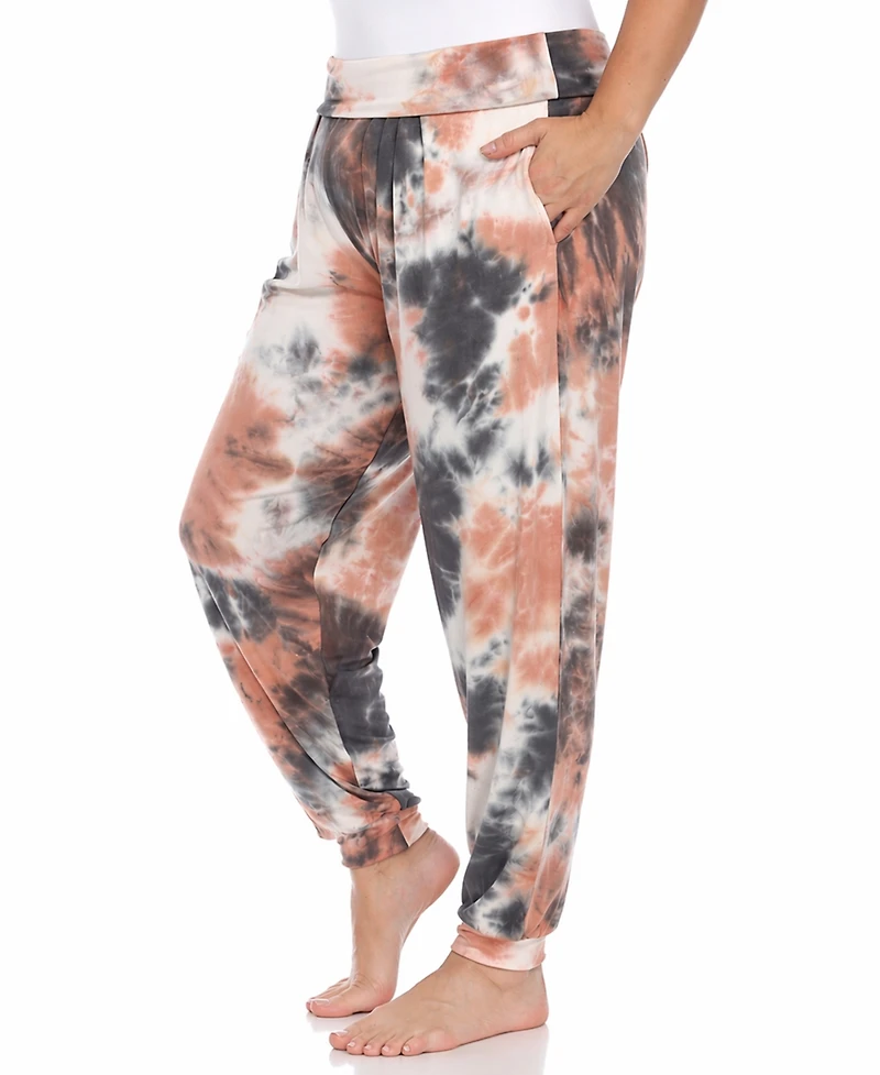 White Mark Plus Tie Dye Lounge Jogger Pants
