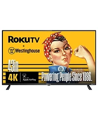 Westinghouse 43" Roku 4K Uhd Smart Tv w/ HDR10, Apple HomeKit, Alexa & Google Assistant