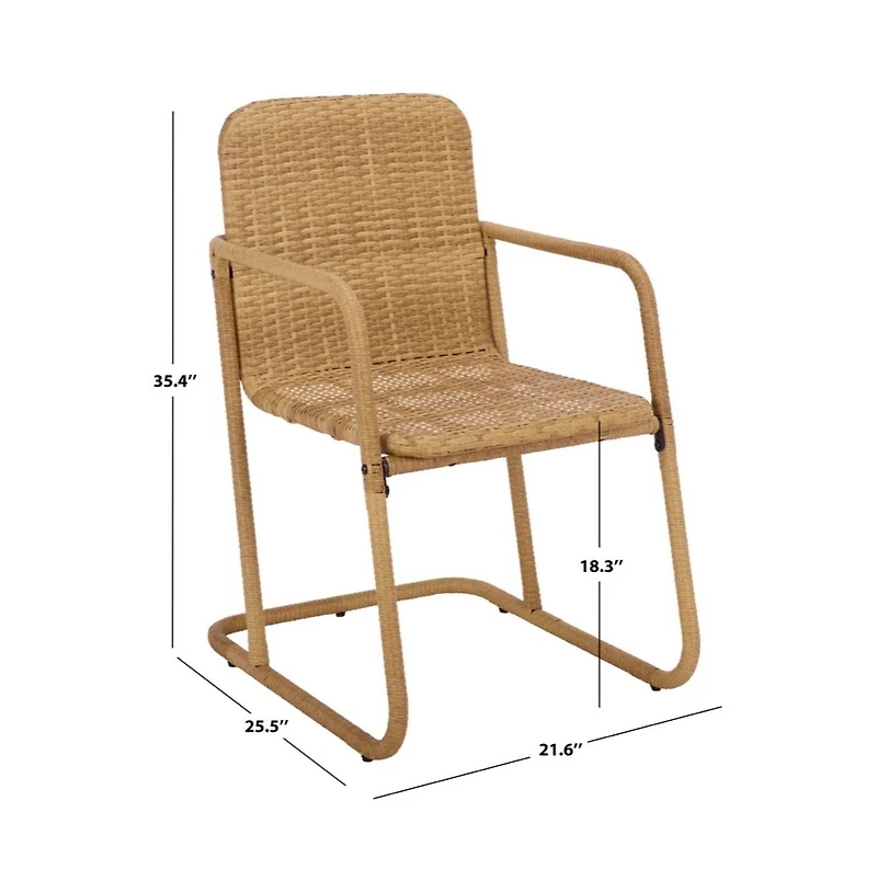 Augusta Home Drew Outdoor Dining Chair (Set of 2)
