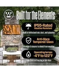 Westinghouse 55" 4K Outdoor Tv, 700+ Nits Bright Display, Anti-Glare, Xumo Smart Tv, Weather-Resistant