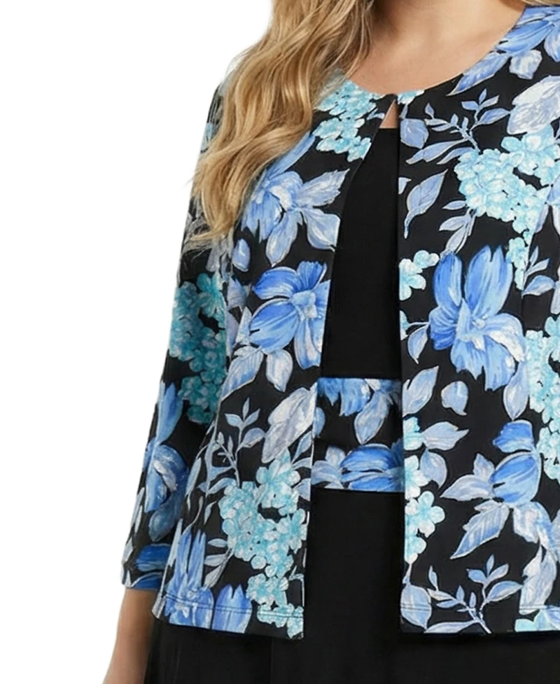Ny Collection Plus Jacket and Dress Set