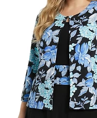 Ny Collection Plus Jacket and Dress Set